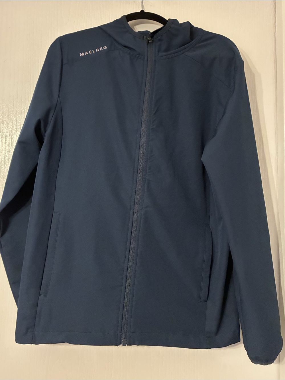 Maelreg Size S Men’s Navy Full-Zip Rain Jacket